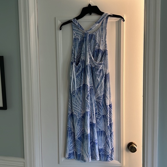 Tori Richard summer dress, shell pattern, sz L - Picture 4 of 7
